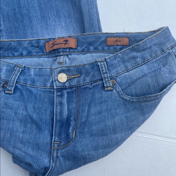 Seven7 jeans size 30 or 10 flare 31 inch length - Picture 4 of 9